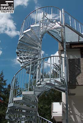 Treppe: BAVEG Auen-Spindeltreppe