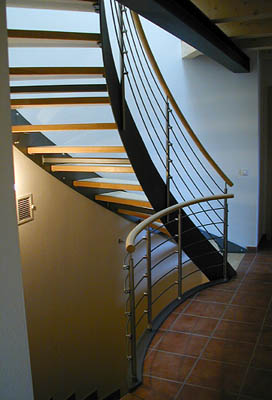 Treppe: BAVEG Stahlwangen-Treppe